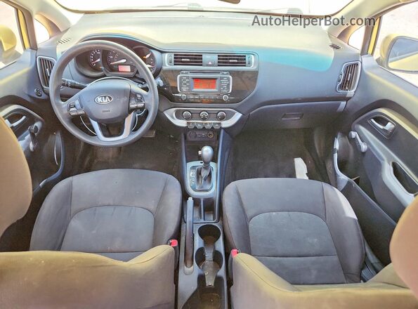 KNADM4A37G6684071 2016 KIA RIO Yellow Vista del salpicadero