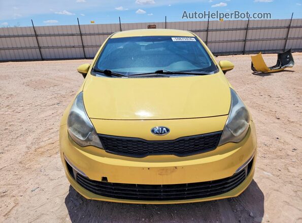 KNADM4A37G6684071 2016 KIA RIO Yellow Vista frontal
