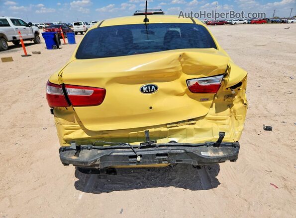 KNADM4A37G6684071 2016 KIA RIO Yellow Vista trasera