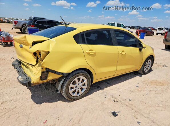 KNADM4A37G6684071 2016 KIA RIO Yellow Trasero derecho