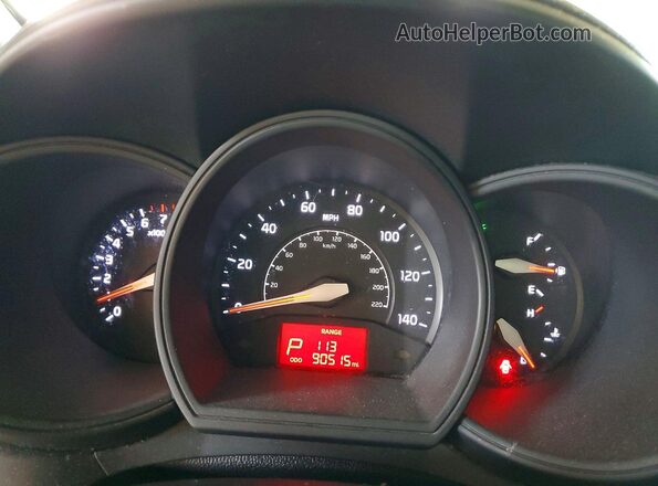 KNADM4A37H6025795 2017 KIA RIO Silver Instrument cluster view