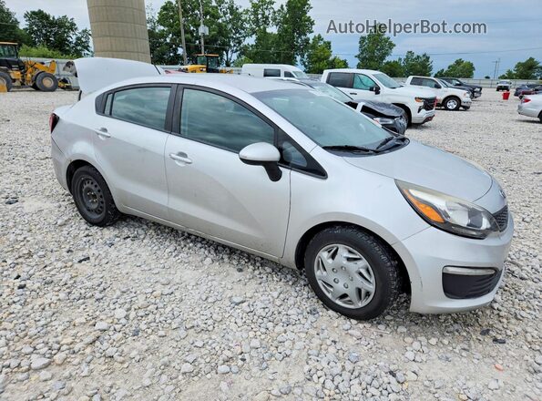 KNADM4A37H6035128 2017 KIA RIO Silver Front right