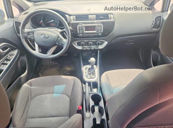 KNADM4A38G6544885 2016 KIA RIO Blue Widok deski rozdzielczej