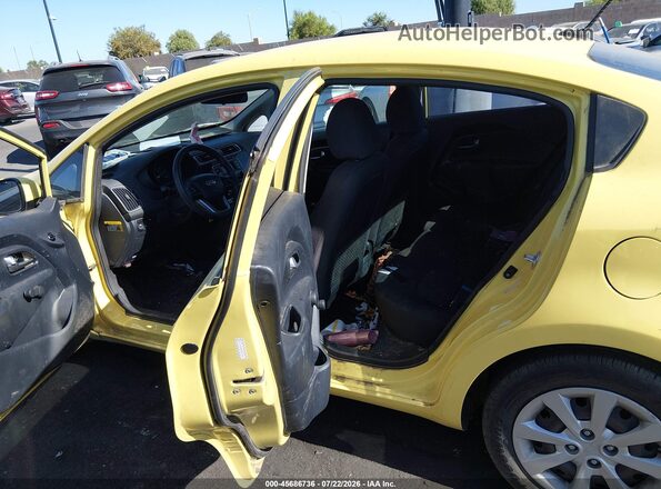 KNADM4A38G6675170 2016 KIA RIO Yellow VIN կոդի պիտակի տեսք