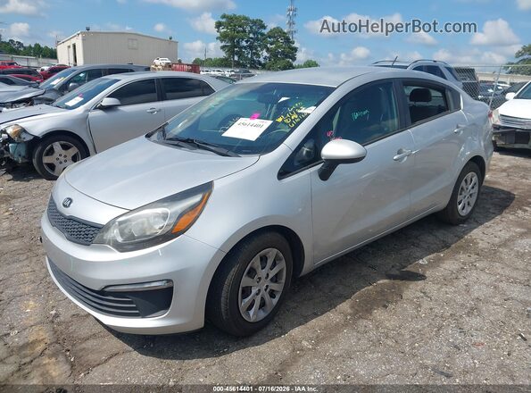 KNADM4A39G6554485 2016 KIA RIO Серебряный Передняя левая четверть