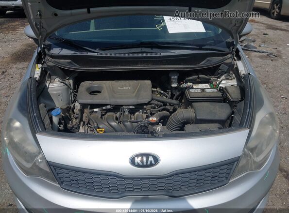 KNADM4A39G6554485 2016 KIA RIO Серебряный Вид сзади