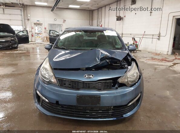 KNADM4A3XG6646978 2016 KIA RIO Blue Instrument cluster view