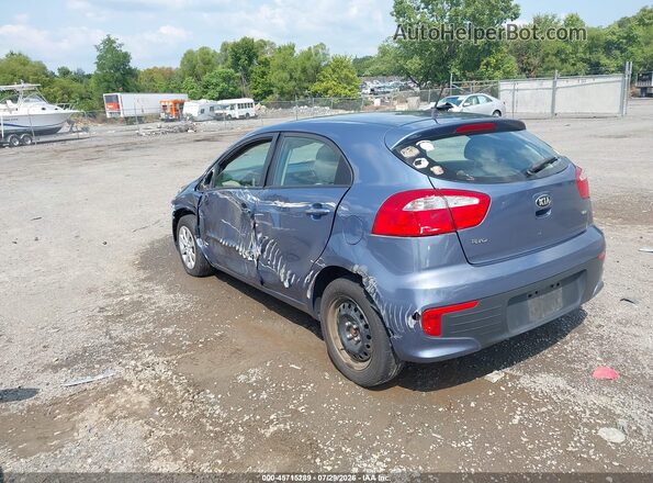 KNADM5A34G6640048 2016 KIA RIO Blue Задня ліва чверть