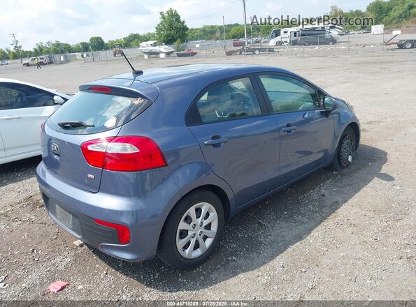 KNADM5A34G6640048 2016 KIA RIO Blue Задня права чверть