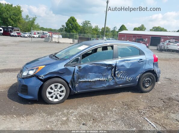 KNADM5A34G6640048 2016 KIA RIO Blue Панорамний вид салону 360°