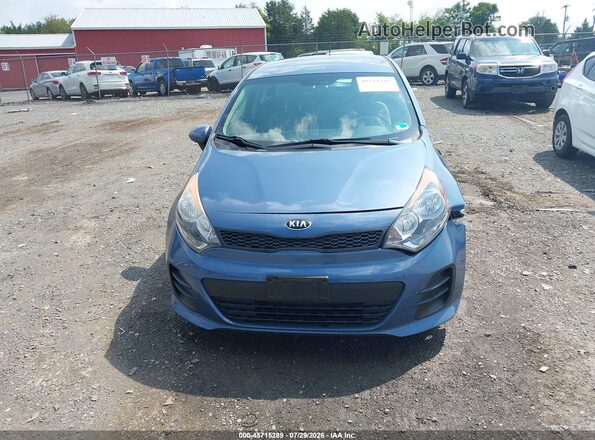 KNADM5A34G6640048 2016 KIA RIO Blue Вид щитка приладів