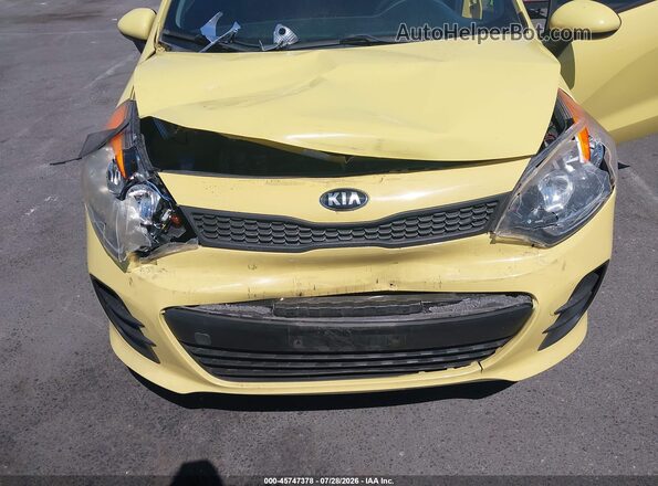 KNADM5A39G6678598 2016 KIA RIO Yellow Vista frontal