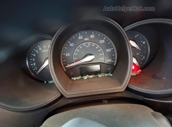 KNADN5A30H6027701 2017 KIA RIO Gray Instrument cluster view