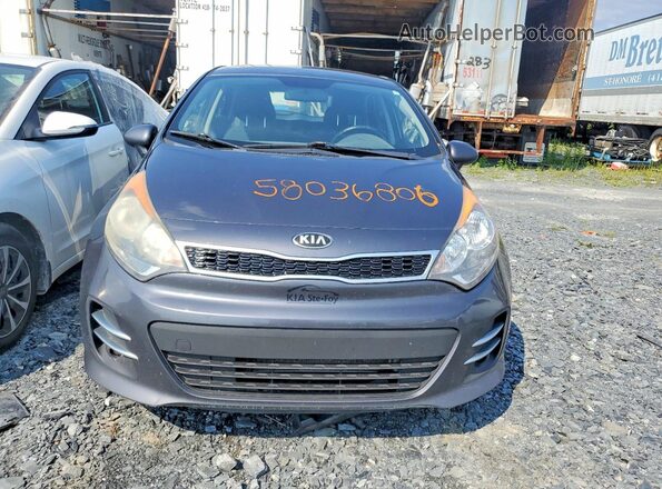 KNADN5A3XH6022957 2017 KIA RIO Gray Դիմացի տեսք