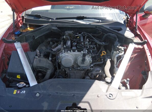 KNAE15LA0M6090206 2021 KIA STINGER Red Widok z tyłu