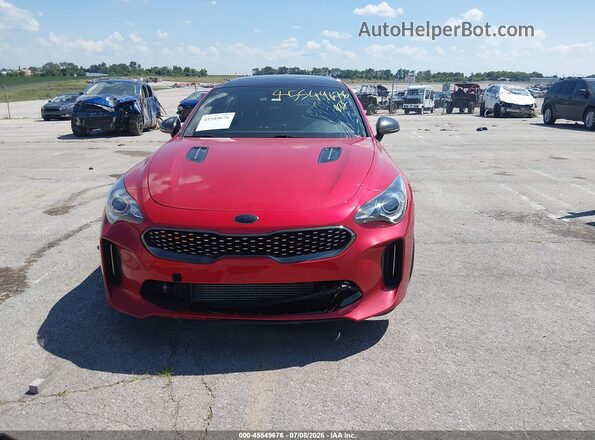 KNAE15LA0M6090206 2021 KIA STINGER Red Widok deski rozdzielczej