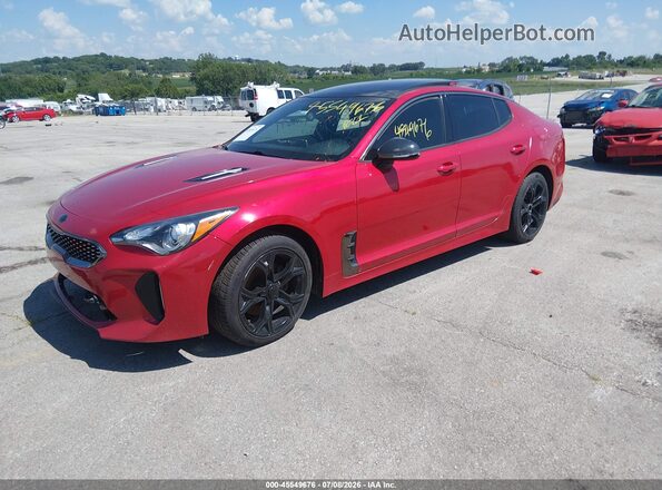 KNAE15LA0M6090206 2021 KIA STINGER Red Przód lewy
