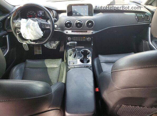 KNAE15LA3L6079277 2020 KIA STINGER Black წინა პანელის ხედი