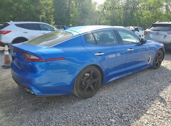 KNAE15LA7K6046524 2019 KIA STINGER Синий Задняя правая четверть