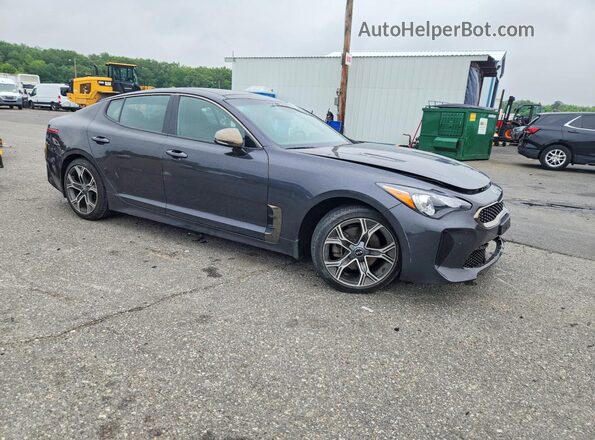 KNAE15LA7M6095208 2021 KIA STINGER Gray Передня права чверть