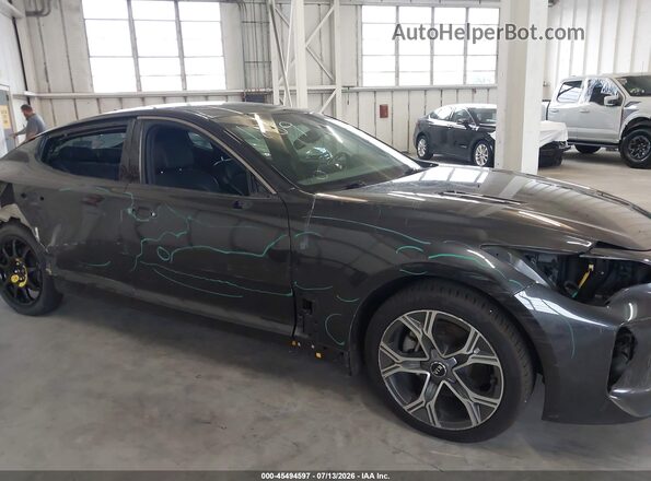 KNAE15LA7M6098058 2021 KIA STINGER Gray Սալոնի 360 աստիճան տեսք