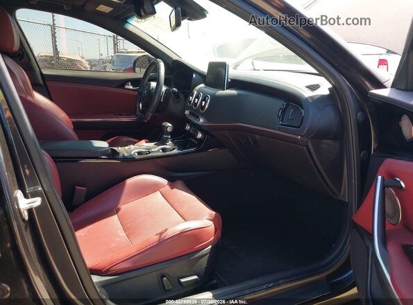 KNAE15LAXM6098250 2021 KIA STINGER Gray Vista interior delantera
