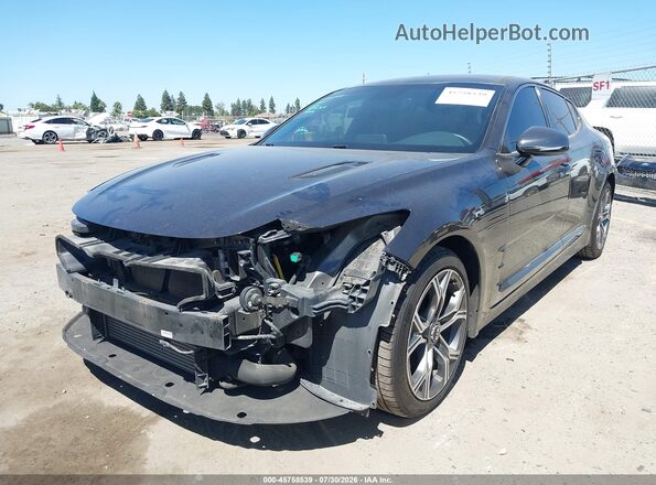 KNAE15LAXM6098250 2021 KIA STINGER Gray Vista tres cuartos delantera izquierda