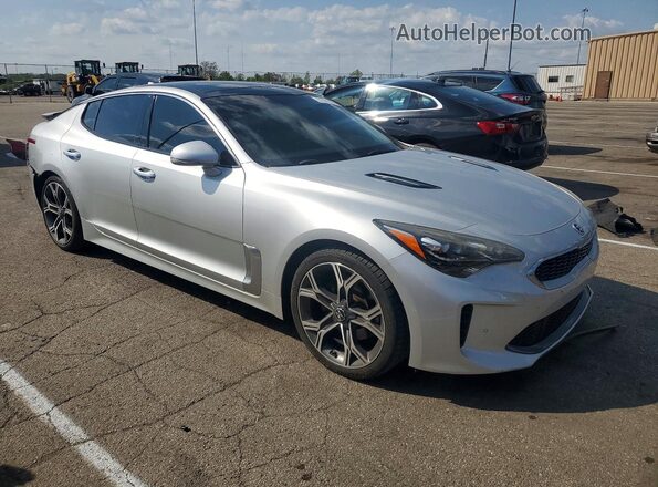KNAE25LA7J6014751 2018 KIA STINGER Silver Передня права чверть
