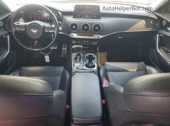 KNAE25LA7J6014751 2018 KIA STINGER Silver Вид панелі приладів