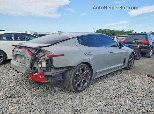 KNAE35LC1M6097810 2021 KIA STINGER Gray Հետևի աջ