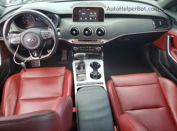 KNAE35LC1M6097810 2021 KIA STINGER Gray Առջևի վահանակի տեսք