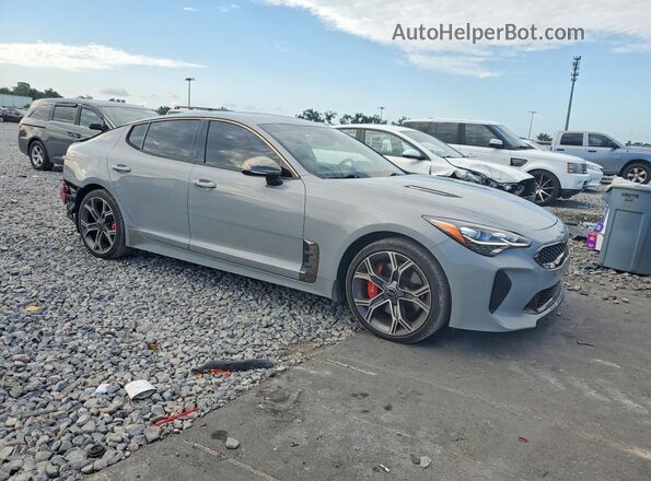 KNAE35LC1M6097810 2021 KIA STINGER Gray Առջևի աջ