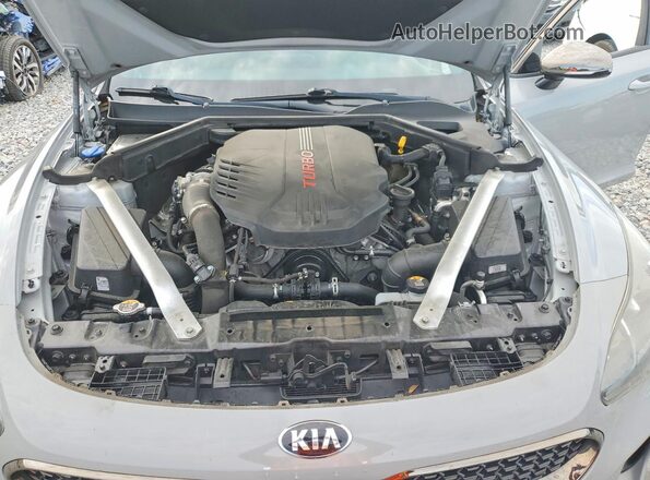 KNAE35LC1M6097810 2021 KIA STINGER Gray Սալոնի հետևի տեսք