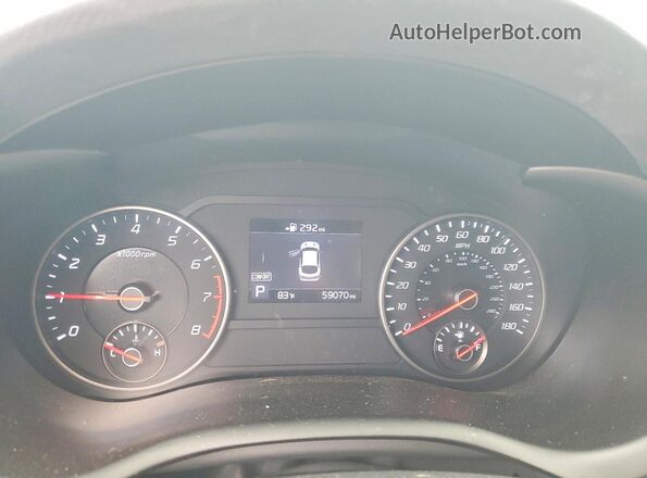 KNAE35LC1M6097810 2021 KIA STINGER Gray Սարքավորումների վահանակի տեսք