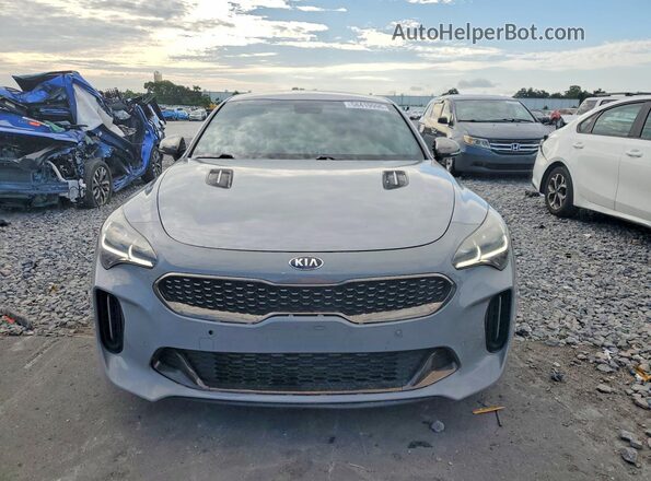 KNAE35LC1M6097810 2021 KIA STINGER Gray Դիմացի տեսք