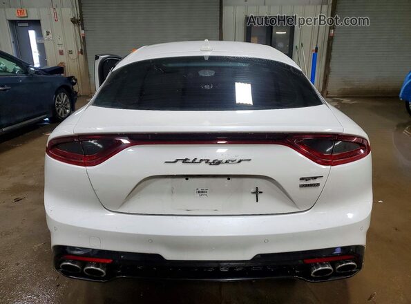 KNAE35LC3L6078383 2020 KIA STINGER White Հետևի տեսք