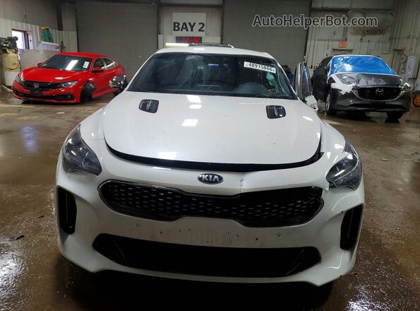 KNAE35LC3L6078383 2020 KIA STINGER White Դիմացի տեսք