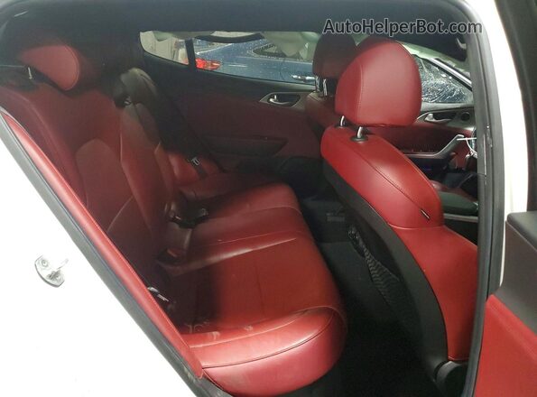 KNAE35LC3L6078383 2020 KIA STINGER White Հետևի նստատեղերի տեսք