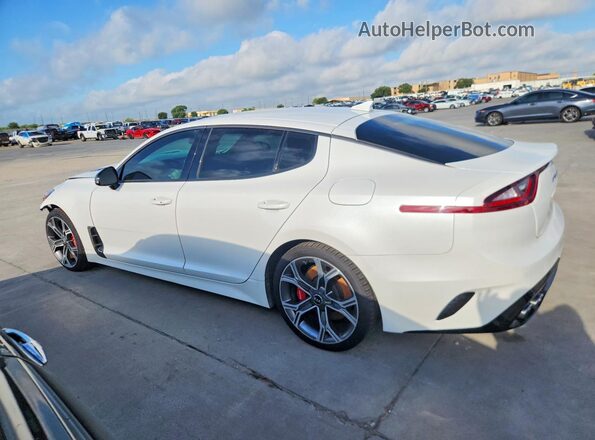 KNAE35LC3L6080313 2020 KIA STINGER White Trasero izquierdo