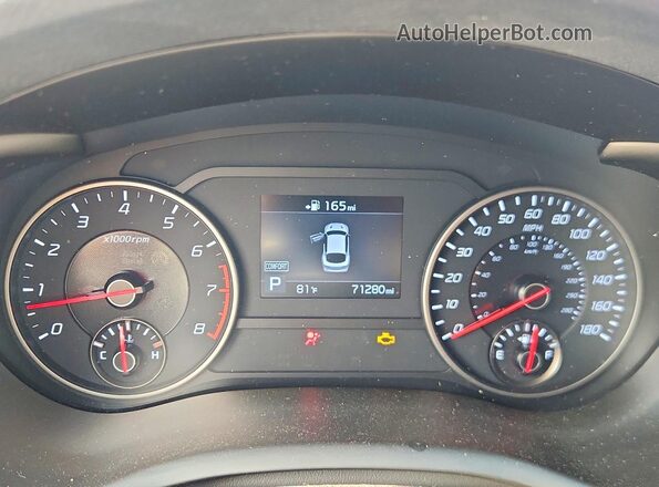 KNAE35LC3L6080313 2020 KIA STINGER White Vista del cuadro de instrumentos