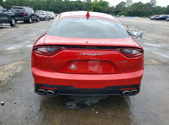 KNAE35LC4K6064880 2019 KIA STINGER Red Вид ззаду