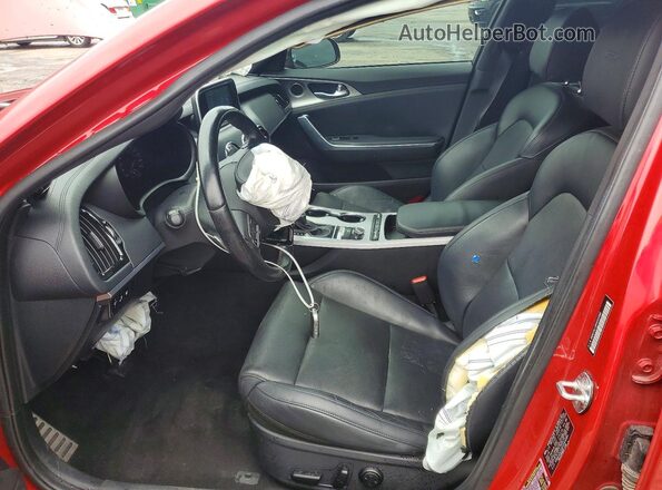 KNAE35LC4K6064880 2019 KIA STINGER Red Вид салону спереду