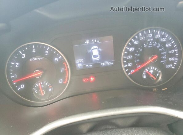 KNAE35LC4K6064880 2019 KIA STINGER Red Вид щитка приладів