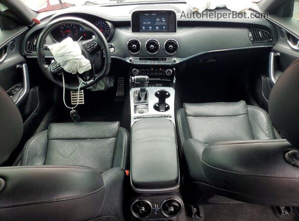 KNAE35LC4K6064880 2019 KIA STINGER Red Вид панелі приладів