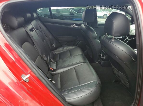 KNAE35LC4K6064880 2019 KIA STINGER Red Вид задніх сидінь
