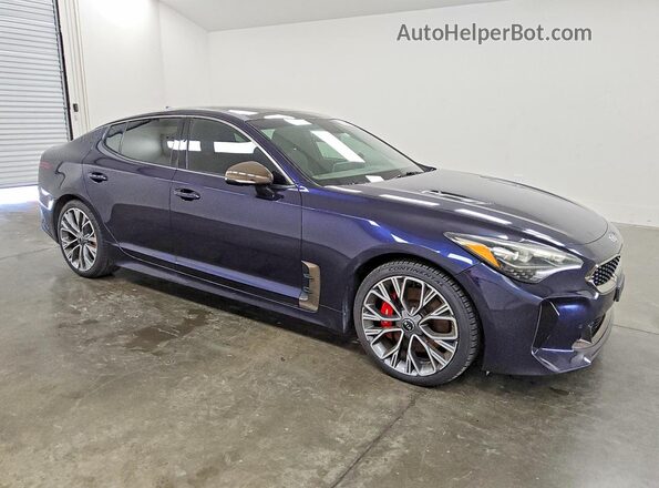 KNAE35LC4L6085097 2020 KIA STINGER Blue Առջևի աջ