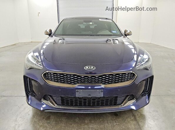 KNAE35LC4L6085097 2020 KIA STINGER Blue Դիմացի տեսք