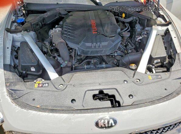 KNAE35LC5J6033698 2018 KIA STINGER Gray Вид задньої частини салону