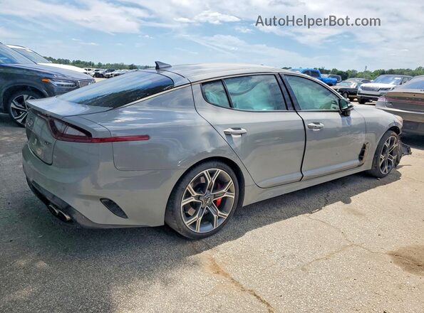 KNAE35LC5J6033698 2018 KIA STINGER Gray Задня права чверть