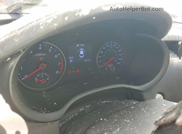 KNAE35LC5J6033698 2018 KIA STINGER Gray Вид щитка приладів